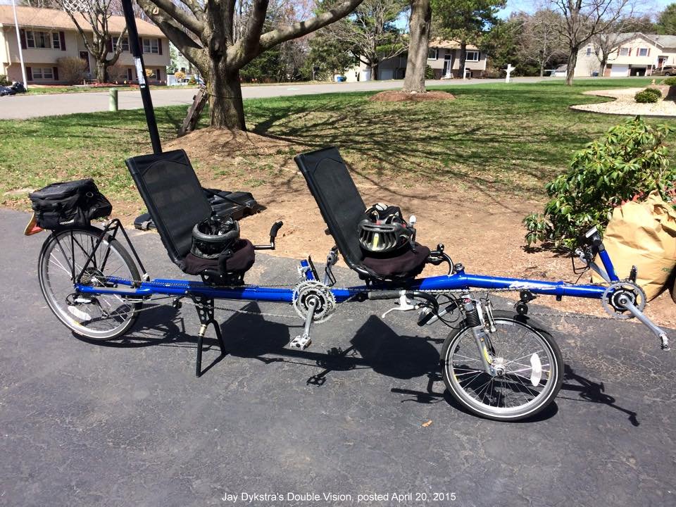 tandem recumbent bicycle